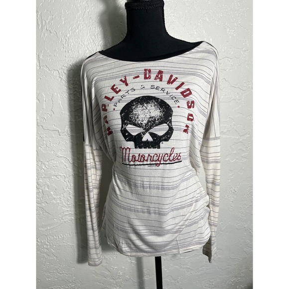 Harley-Davidson Tops - Harley-Davidson Cherokee NC Eagle Skull Long Sleeve Top Women's Small